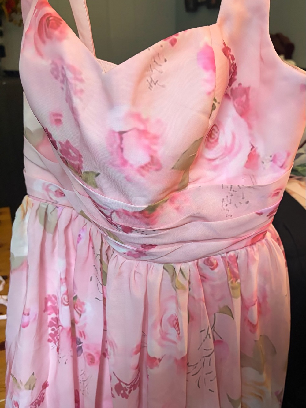 Pink Floral Party Dress